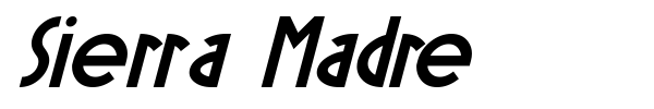 Sierra Madre font preview